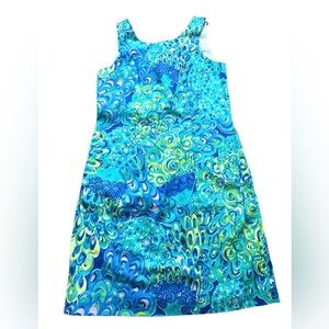 Lilly Pulitzer Cathy Shift Dress Size 0 XS Lilly’s Lagoon Sea Blue